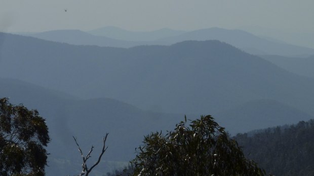 Inspiring: The blue hills of the Brindabella Valley.