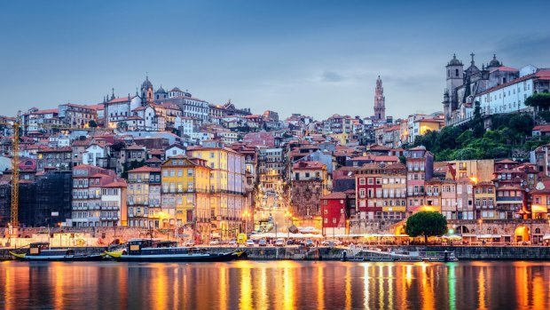 Porto on the Douro River, Portuga.