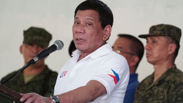 'Shoot you dead': Philippine President Rodrigo Duterte.
