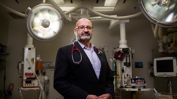 Professor George Braitberg, director of emergency medicine at the Royal Melbourne Hospital, was in charge of treating 11 patients from the Bourke Street attacks.