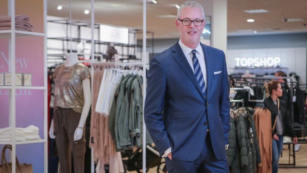 Myer chief merchandise and marketing officer and deputy CEO Daniel Bracken at Myer's Werribee store.
