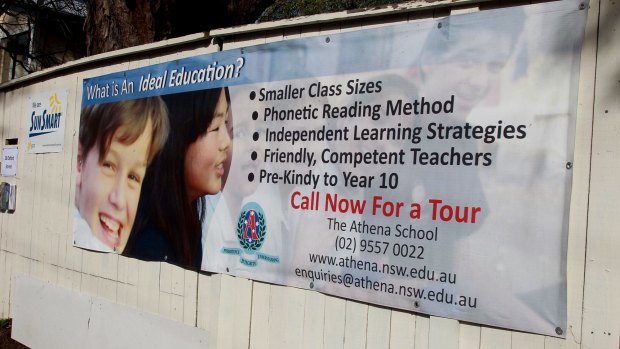 The Athena School in Newtown.