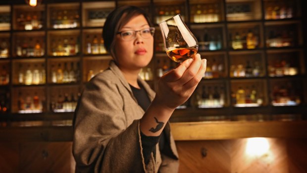 Nant Whisky Bar manager Evelyn Liong says whisky's appeal cuts across gender - "There have always been plenty of women who love it."