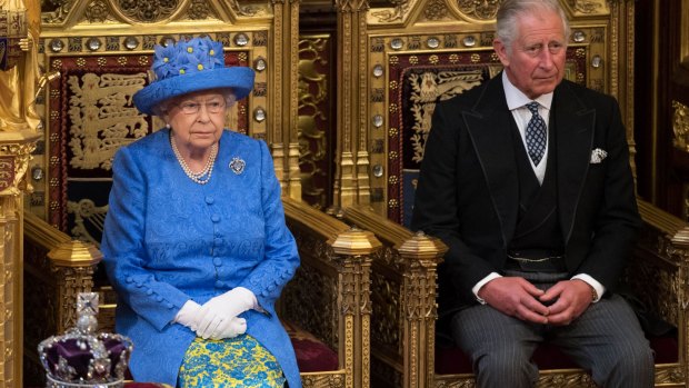 The Queen and Prince Charles attend the state opening of Parliament.