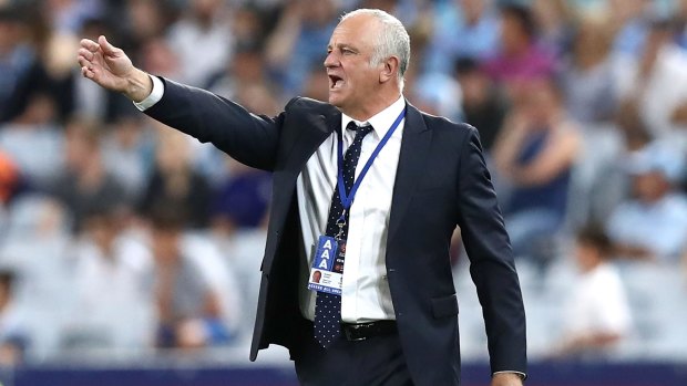 Striving for greatness: Graham Arnold isn't taking his eye off the prize.