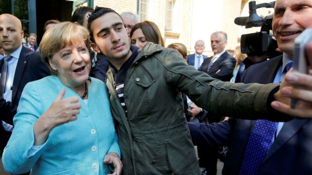 Anas Modamani, a Syrian refugee, posed for a selfie with Chancellor Angela Merkel in 2015 in Berlin.