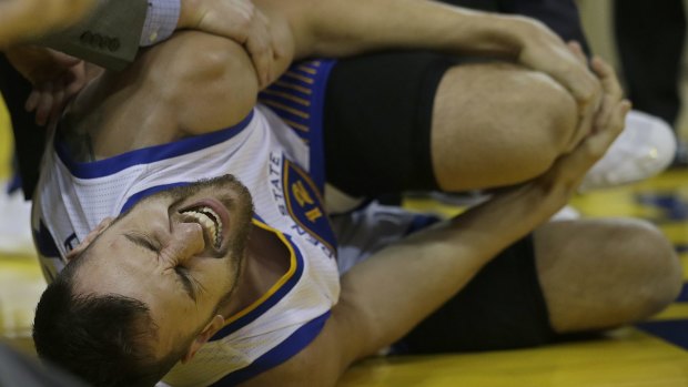 Andrew Bogut injured his knee in game 5 of the NBA finals.