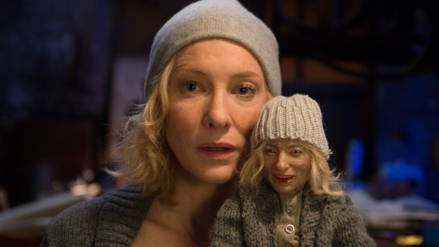 Cate Blanchett in Julian Rosefeldt's <i>Manifesto</i> (2015).