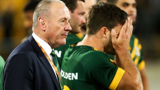 Australia coach Tim Sheens will scout players during the Raiders v Newcastle trial at Seiffert Oval on Saturday.