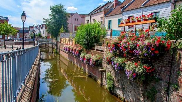 Amiens a city in northern France.