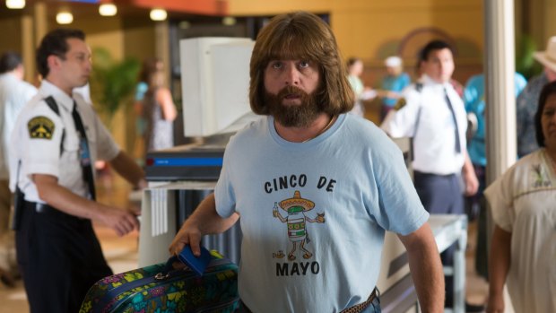 Zach Galifianakis plays a middle-aged loser in <i>Masterminds</i>.