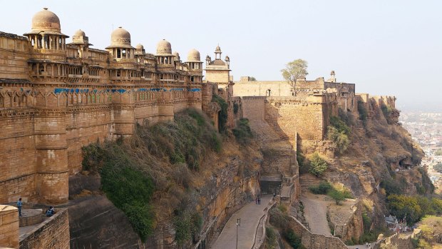 The eighth century fort of Gwalior.