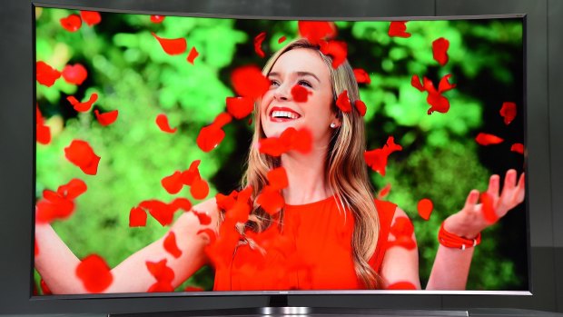 Samsung's new flagship smart TV, the Series 9 JS9500.