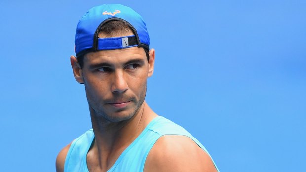 Spaniard Rafael Nadal faces Germany's Florian Mayer in the first round of the Australian Open on Tuesday.