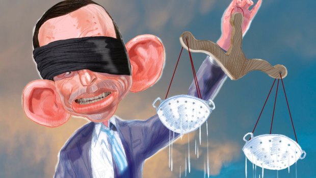 Tony Abbott battles the leaks. 