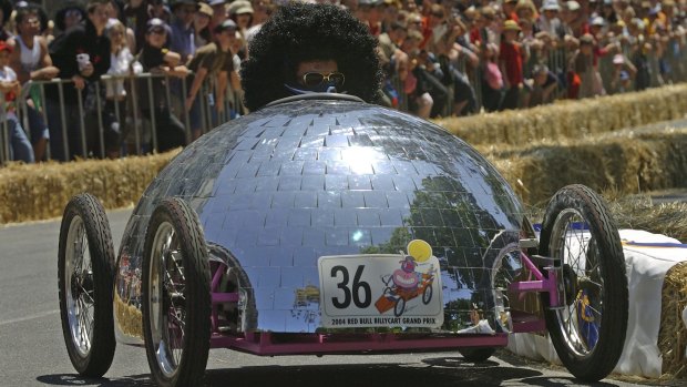 A Grug-inspired contestant in the last Australian Red Bull Billy Cart event in 2004.