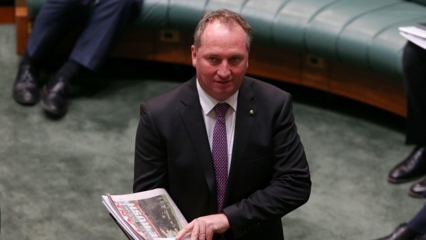 Agriculture minister Barnaby Joyce.