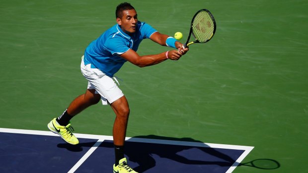 Nick Kyrgios lost his first ATP final in straight sets.