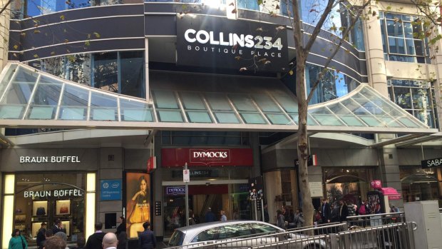 The shopping centre at 234 Collins Street where Mr Maskell was stabbed.