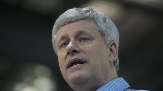 Canadian Conservative leader Stephen Harper.