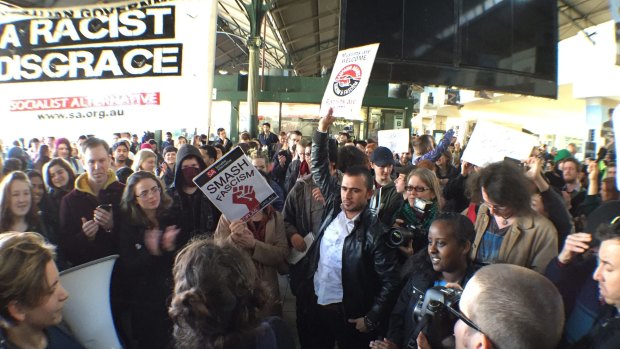 Protesters took to Melbourne's CBD streets.