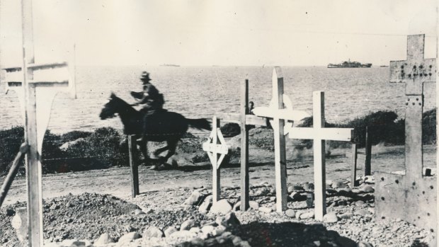 Australian despatch riders galloped from Suvla Bay to Anzac Cove on the Gallipoli Peninsula to avoid sniper fire.