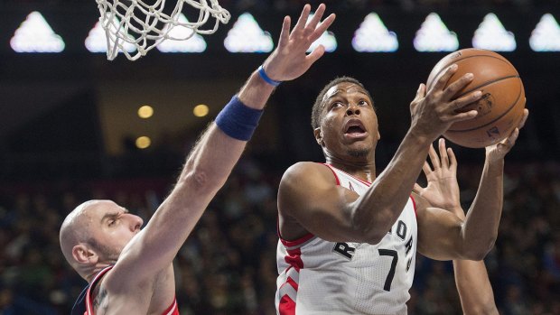 Time to step up: Kyle Lowry and the Raptors want to make it out of the first round of the playoffs for a change.