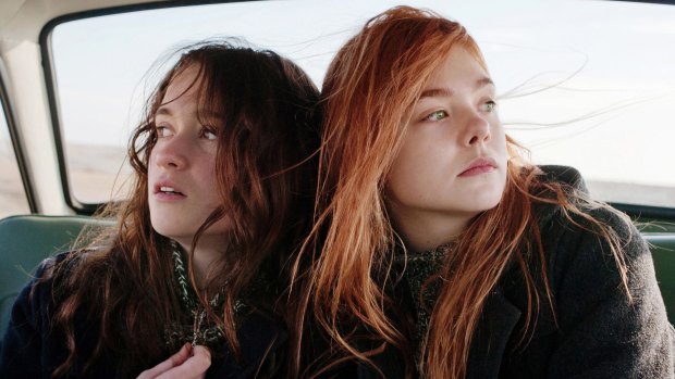 Alice Englert and Elle Fanning in Ginger and Rosa.