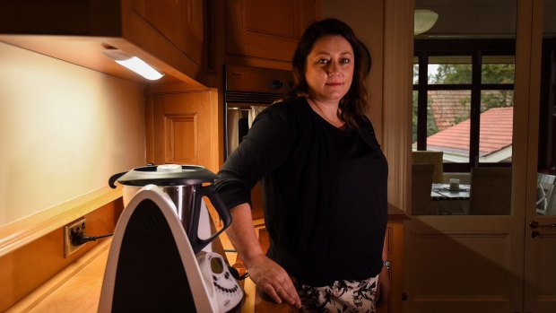 "Using this machine is like playing Russian Roulette:"  Yvonne Skarbek with her Vorwerk Thermomix TM31 at home on Sydney's upper north shore.