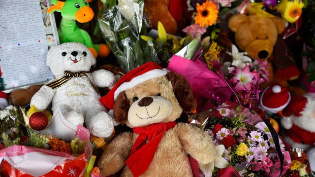 The trinkets for eight children found dead in Cairns on Friday.