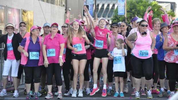 Walkers and runners take part in Brisbane's Mother's Day Classic event last year