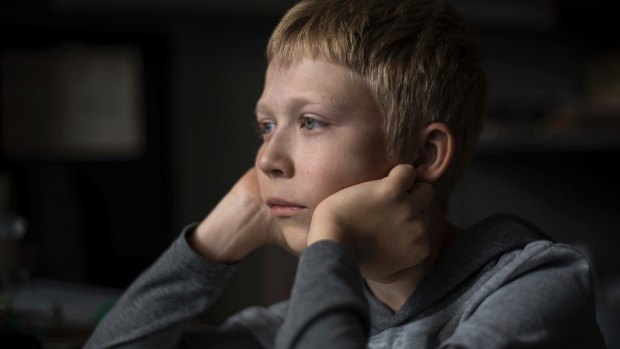 Matvey Novikov plays a young boy who gets in the way of his parents' plans in <i>Loveless</I>.