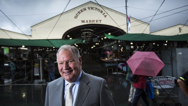 Melbourne lord mayor Robert Doyle at the Queen Victoria Market.