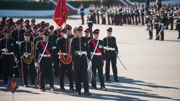 RMC Duntroon conducts a graduation parade and commissioning ceremony every six months to celebrate the completion of training by the Corps of Staff Cadets’ senior class.