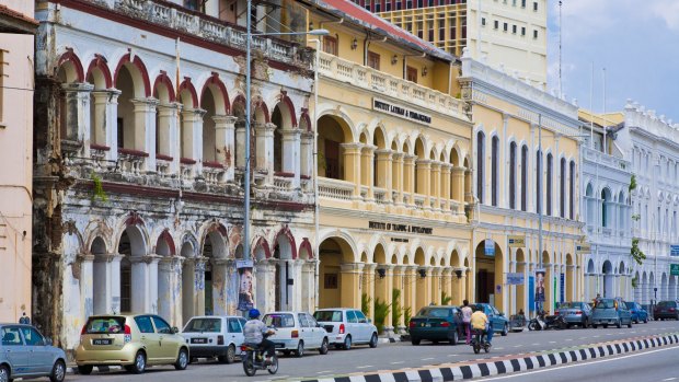 Colonial architecture, Penang, Malaysia.