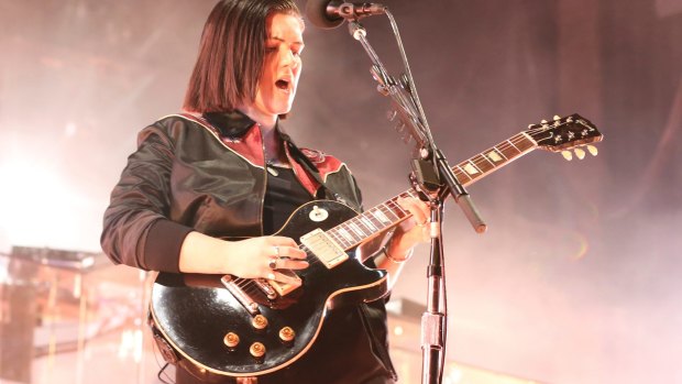 Artist Romy Madley Croft delivered powerful moments alone with the guitar.