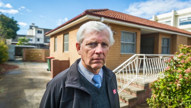 Real-estate agent David Whittem, who says it is unbelievable that the owner of this Turner Fluffy block has been denied the first right to buy it back.