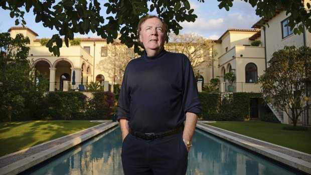 James Patterson at home in Palm Beach, Florida.