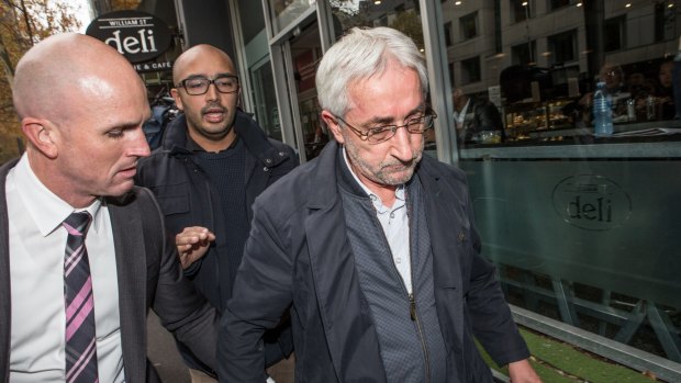 Imam Ibrahim Omerdic, (right) accused of conducting the forced wedding ceremony of a man to a 14-year-old girl.