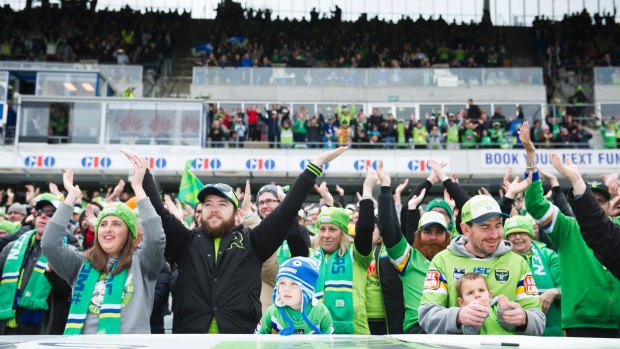 Canberra Raiders captain Jarrod Croker wants the Viking clap to spread to Melbourne.