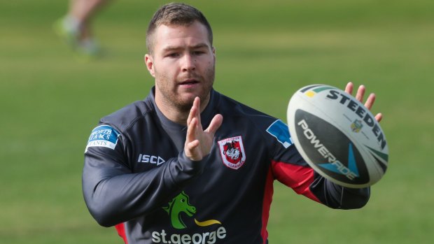 Keen to stay: Dragons forward Trent Merrin.