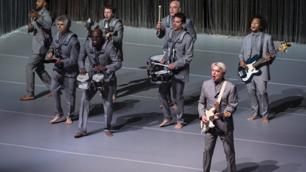 They know where they are going: David Byrne and his band deliver a near flawless performance. 