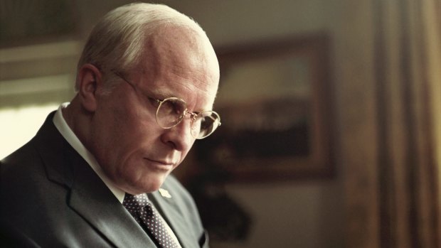 Christian Bale as Dick Cheney in a scene from Vice.