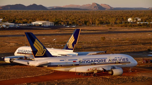 Two Singapore Airlines Airbus A380s stored at Asia Pacific Airline Storage have now left the facility.