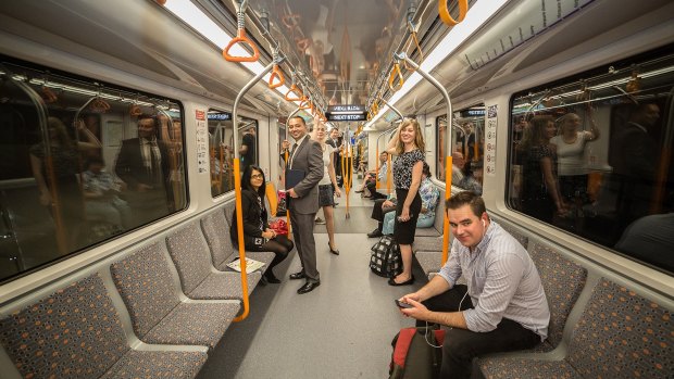 Passengers on the new trains will have to become more accustomed to standing, especially during peak travel periods. 