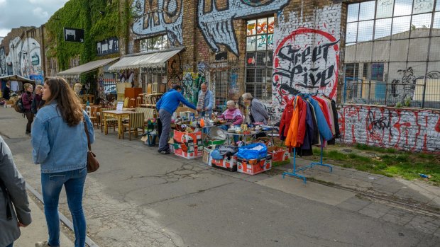 Flee market in Friedrichshain, Kreuzberg.
