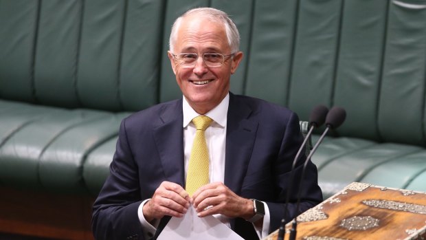 Prime Minister Malcolm Turnbull during question time as Parliament resumes.