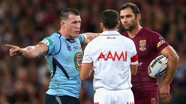 Official complaint: NSW insiders feel Blues skipper Gallen is not given the same respect as Queensland counterpart Cameron Smith.
