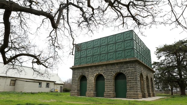 The heritage-listed water tower at Cocoroc, within the site of the Western Treatment Plant, will house Megan Evans' multimedia work for the Treatment art project.