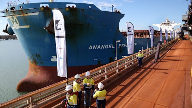 The first shipment of iron ore from Roy Hill was on December 10, 2015.